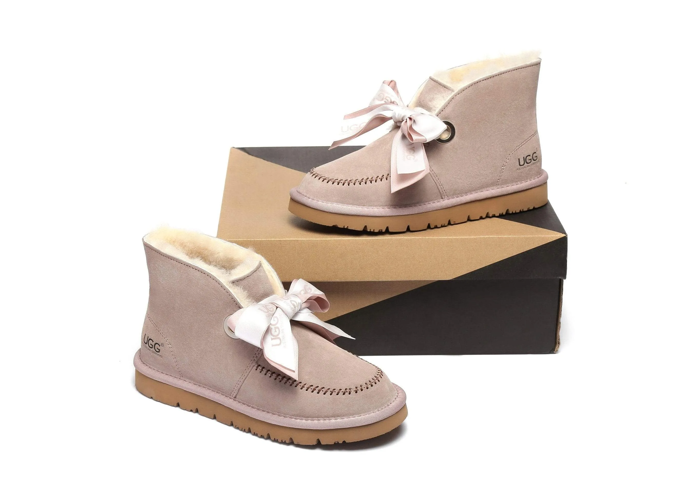 Australian Shepherd® UGG Ribbon Pom Pom Boots Doreen
