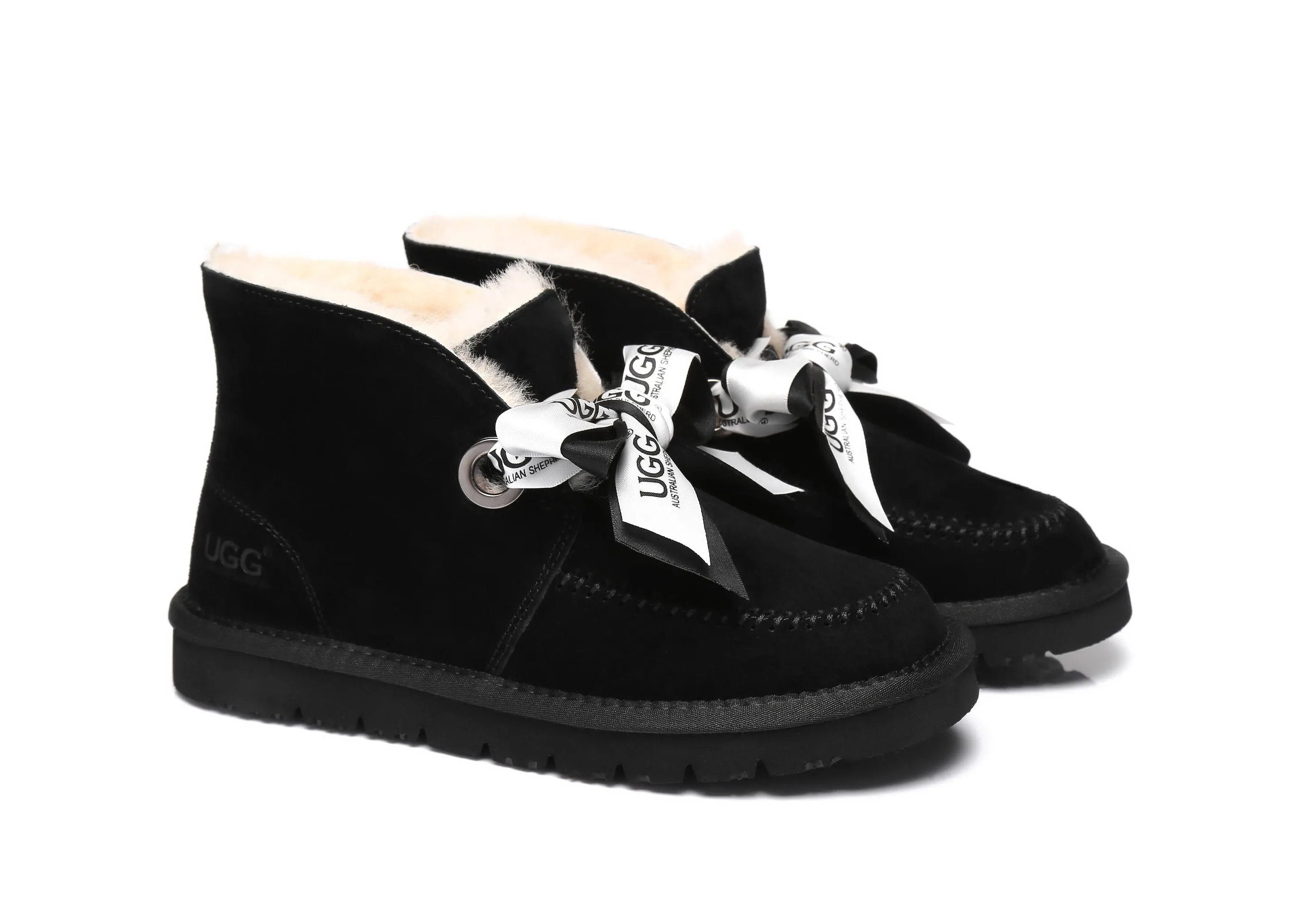 Australian Shepherd® UGG Ribbon Pom Pom Boots Doreen
