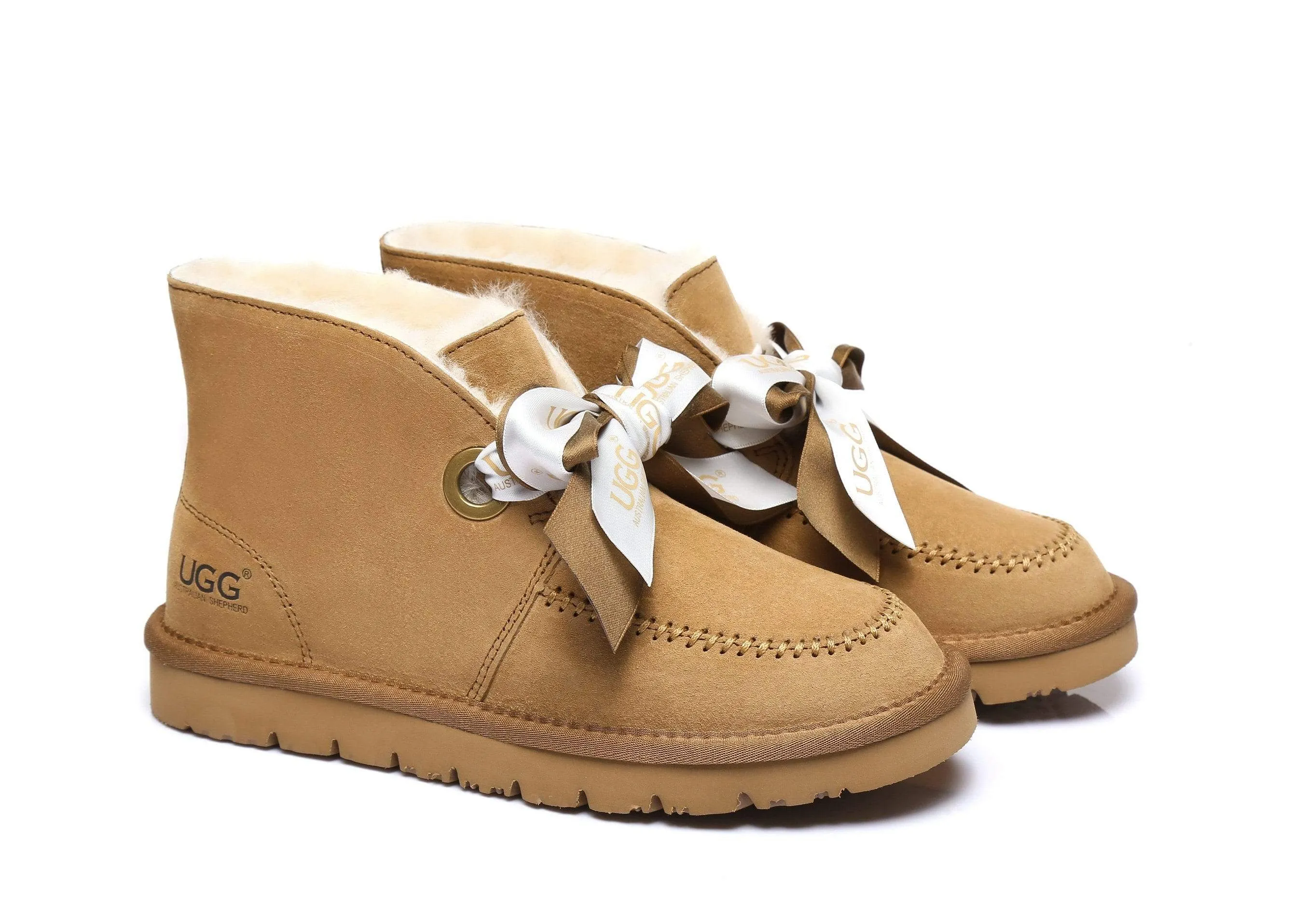 Australian Shepherd® UGG Ribbon Pom Pom Boots Doreen
