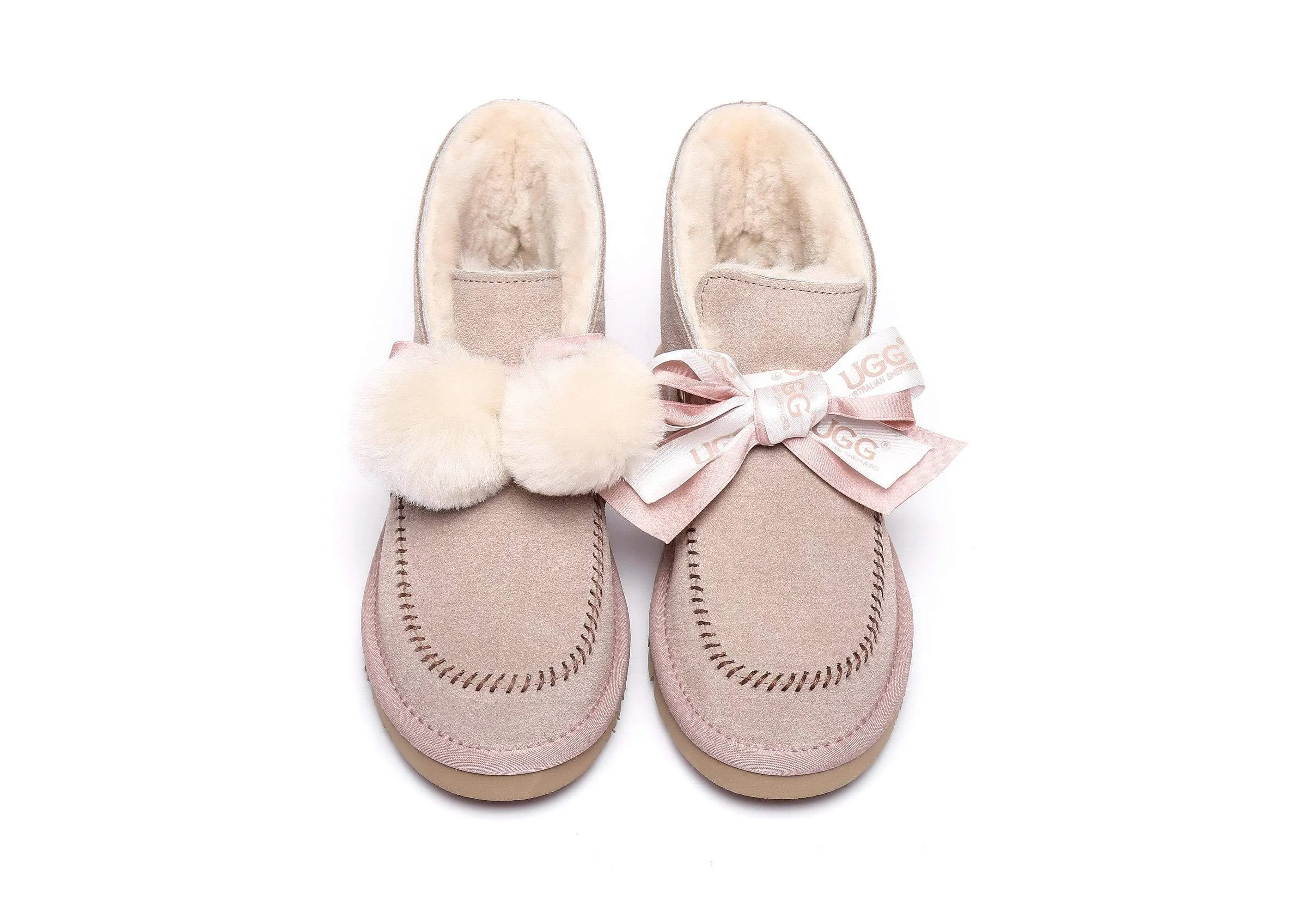 Australian Shepherd® UGG Ribbon Pom Pom Boots Doreen