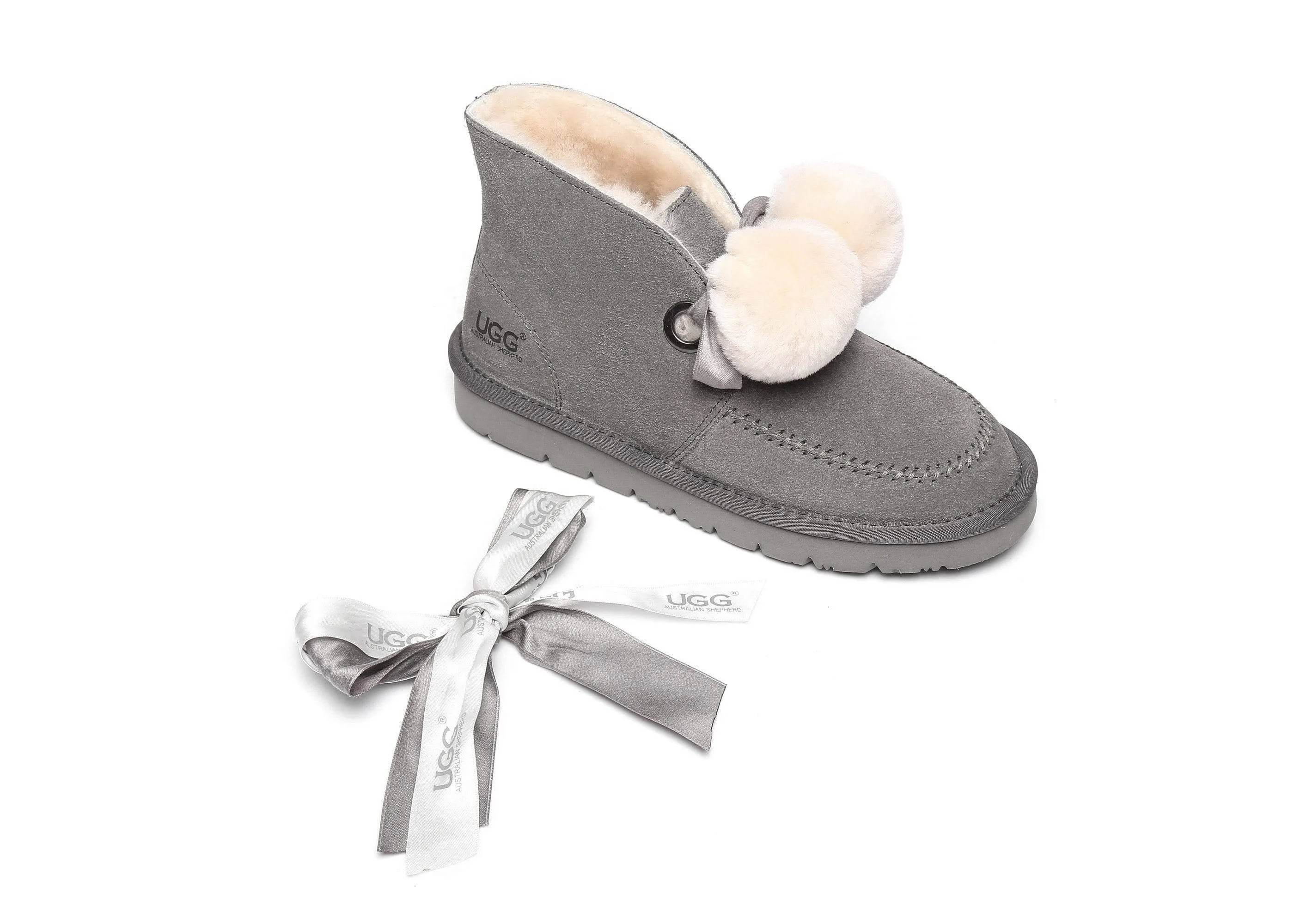 Australian Shepherd® UGG Ribbon Pom Pom Boots Doreen