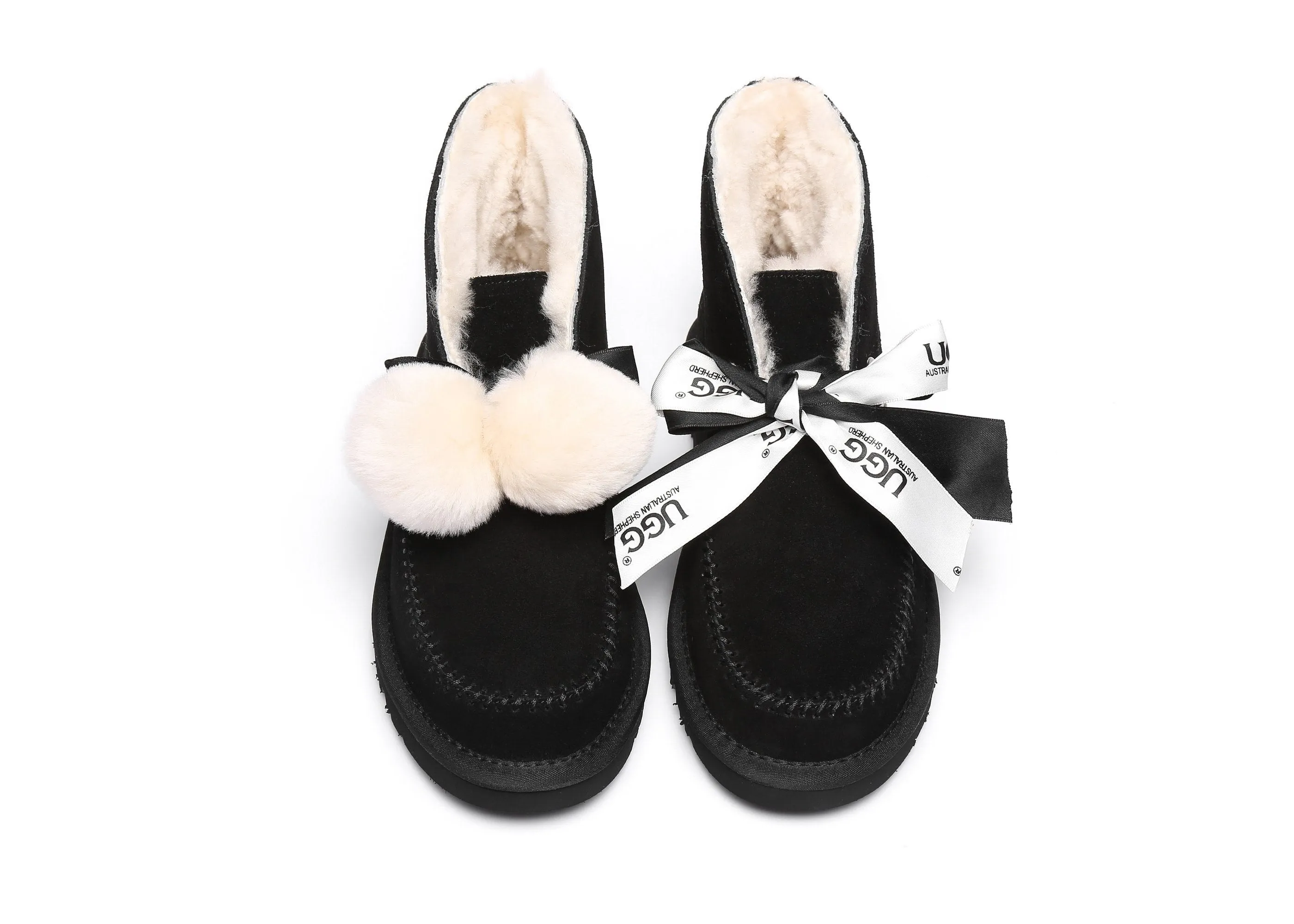 Australian Shepherd® UGG Ribbon Pom Pom Boots Doreen