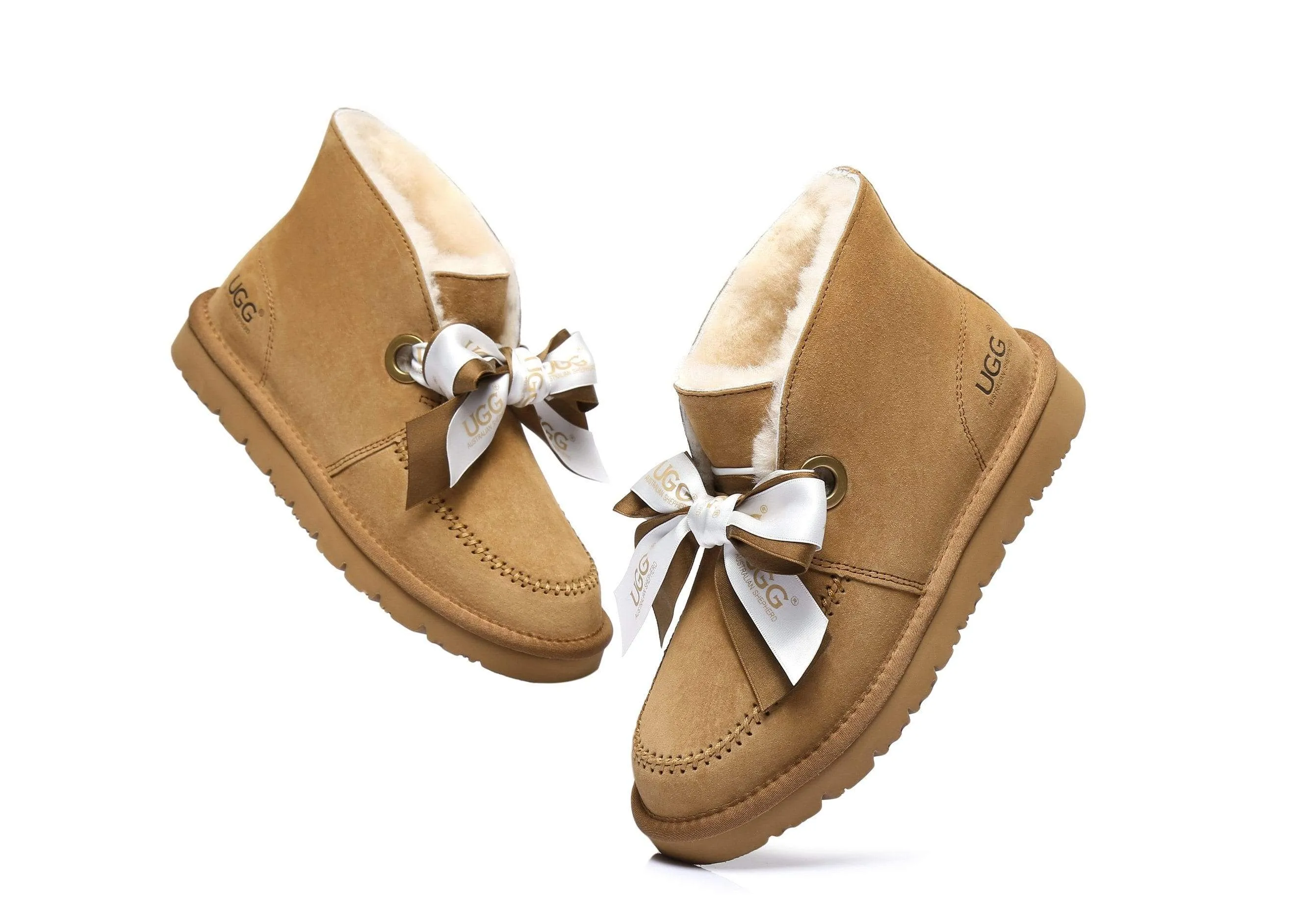 Australian Shepherd® UGG Ribbon Pom Pom Boots Doreen