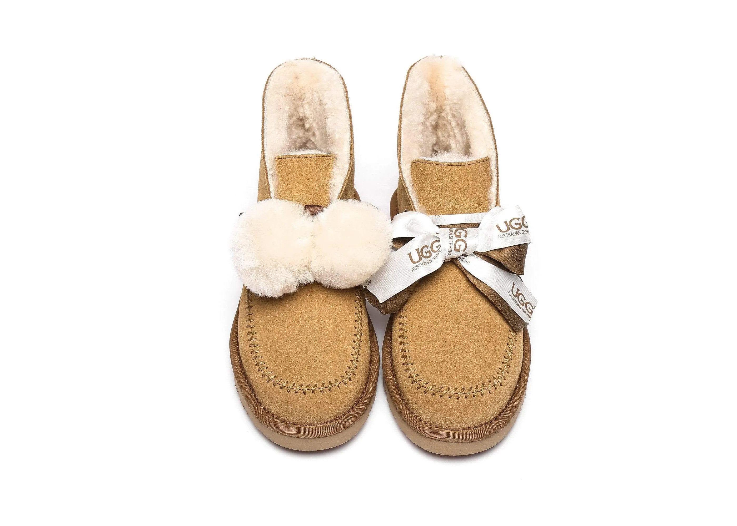 Australian Shepherd® UGG Ribbon Pom Pom Boots Doreen
