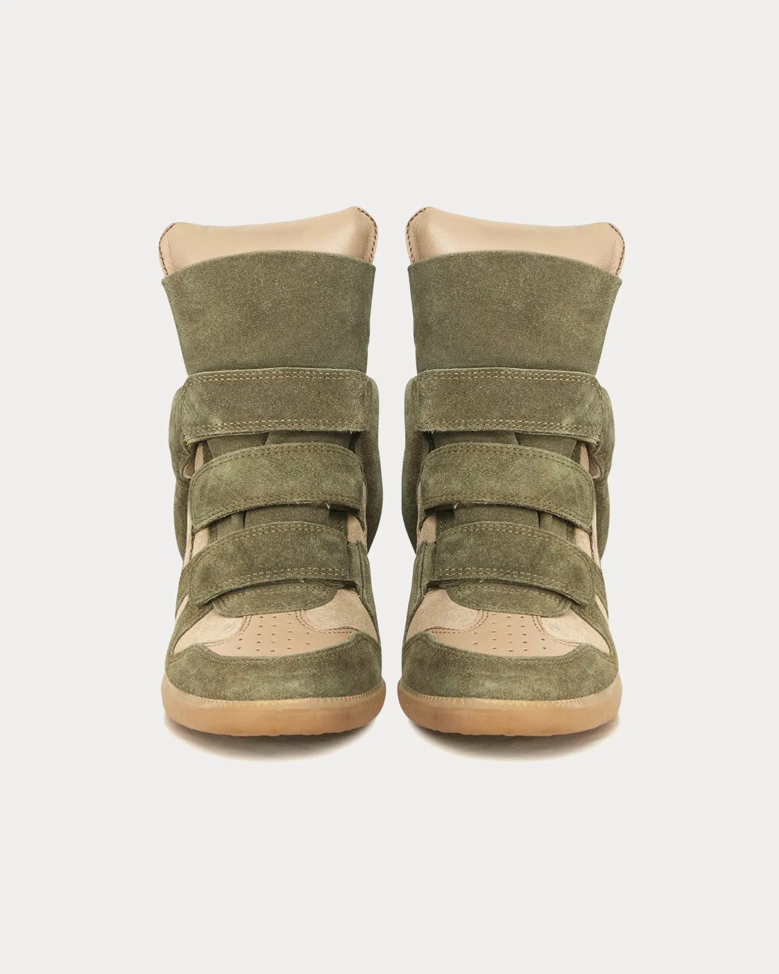 Bekett Suede Taupe High Top Sneakers