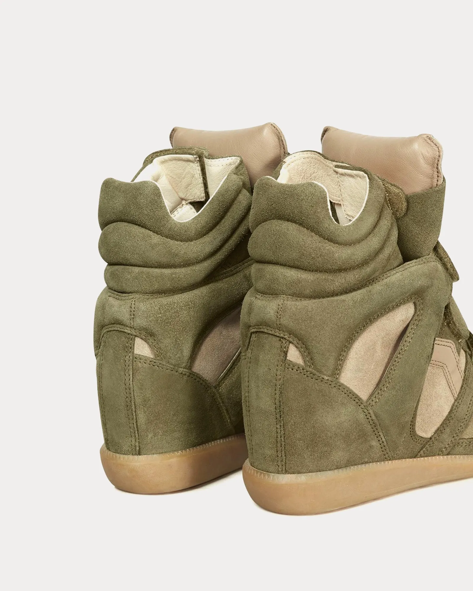 Bekett Suede Taupe High Top Sneakers