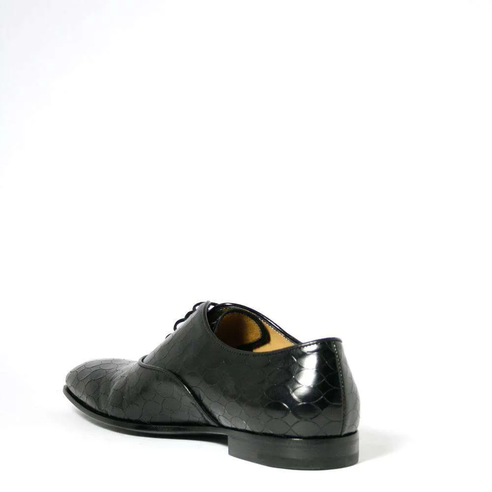 Cesare Paciotti Luxury Italian Magic Baby Black Leather Oxfords (CPM2320)