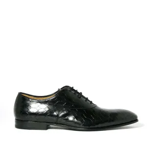 Cesare Paciotti Luxury Italian Magic Baby Black Leather Oxfords (CPM2320)
