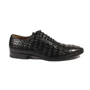Cesare Paciotti Luxury Italian Men's Designer Shoes Soft Lady Black Leather Oxfords (CPM2422)