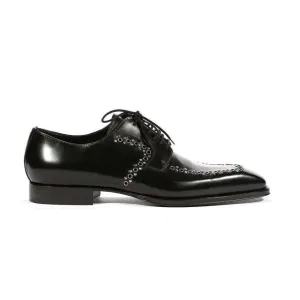 Cesare Paciotti Luxury Italian Men's Oxfords Baio Black Designer Shoes (CPM5457)