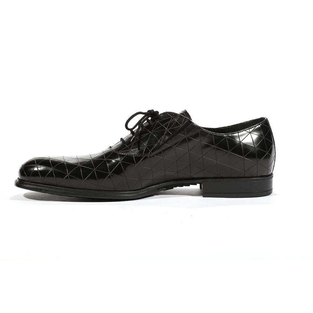Cesare Paciotti Luxury Italian Men's Oxfords Baio Black SL Designer Shoes (CPM5438)