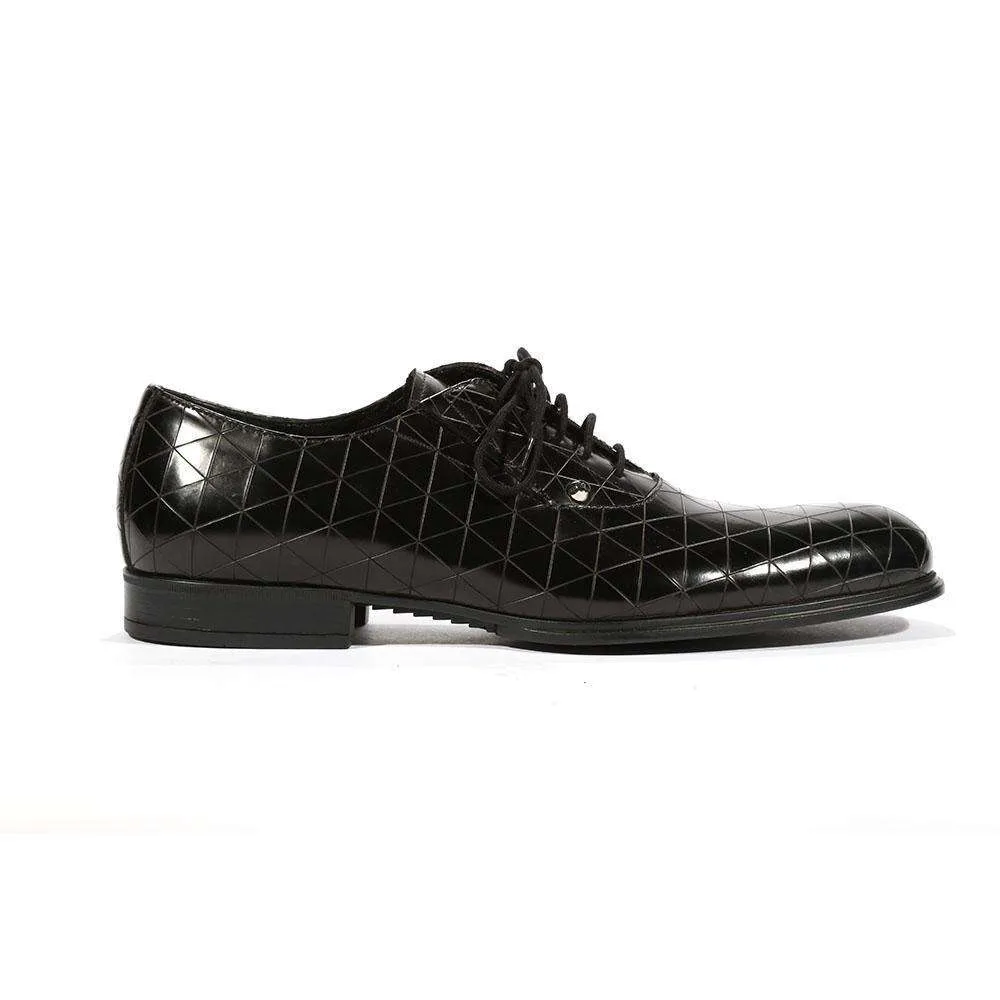Cesare Paciotti Luxury Italian Men's Oxfords Baio Black SL Designer Shoes (CPM5438)