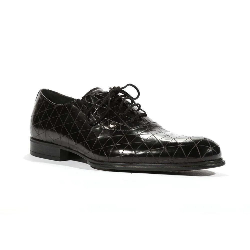 Cesare Paciotti Luxury Italian Men's Oxfords Baio Black SL Designer Shoes (CPM5438)