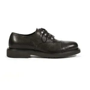 Cesare Paciotti Luxury Italian Men's Oxfords Black Foam Bufalo G Designer Shoes (CPM5473)