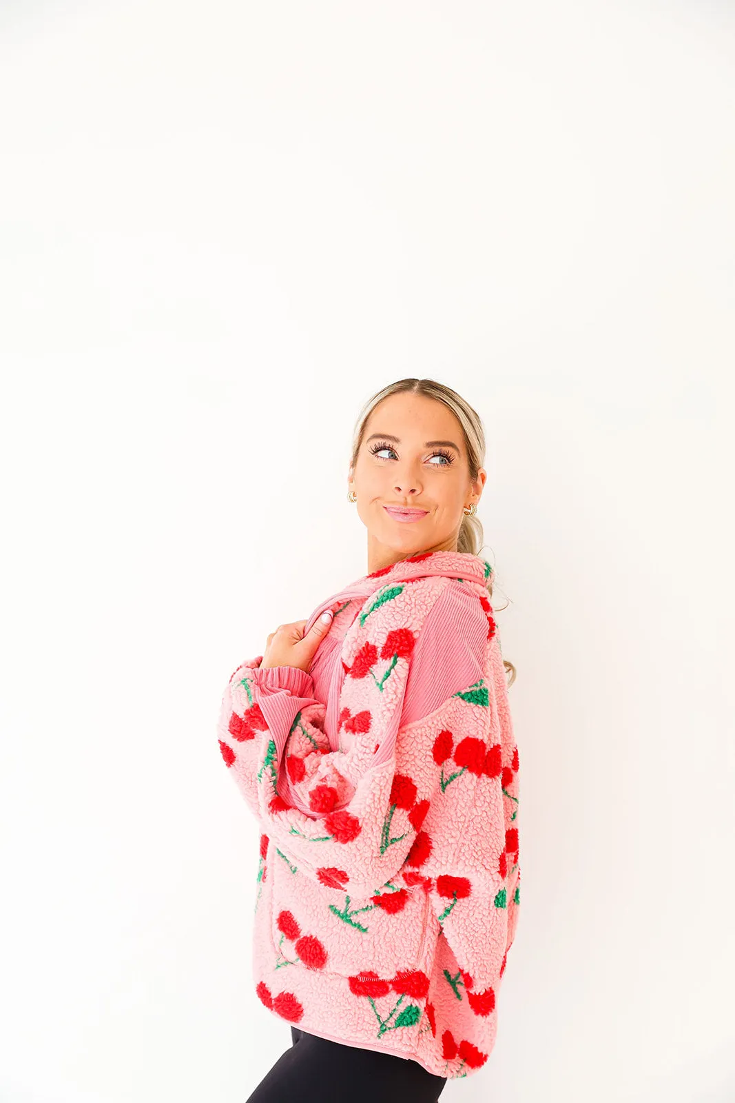 Cherry Sweet Sherpa Jacket