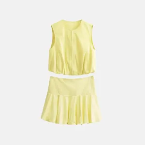 Corivelle Luminous Set – Vibrant yellow – Tailored