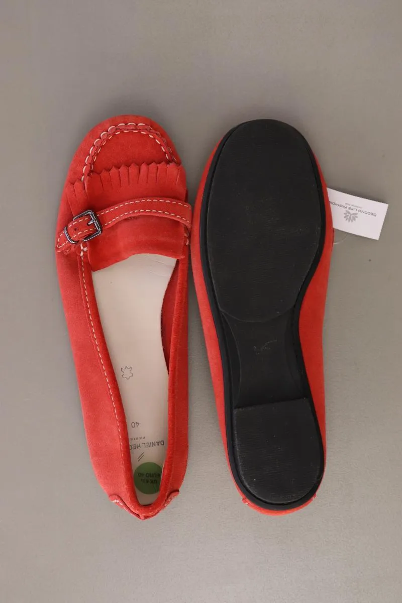 Daniel Hechter Mokassins Gr. 40 rot aus Leder