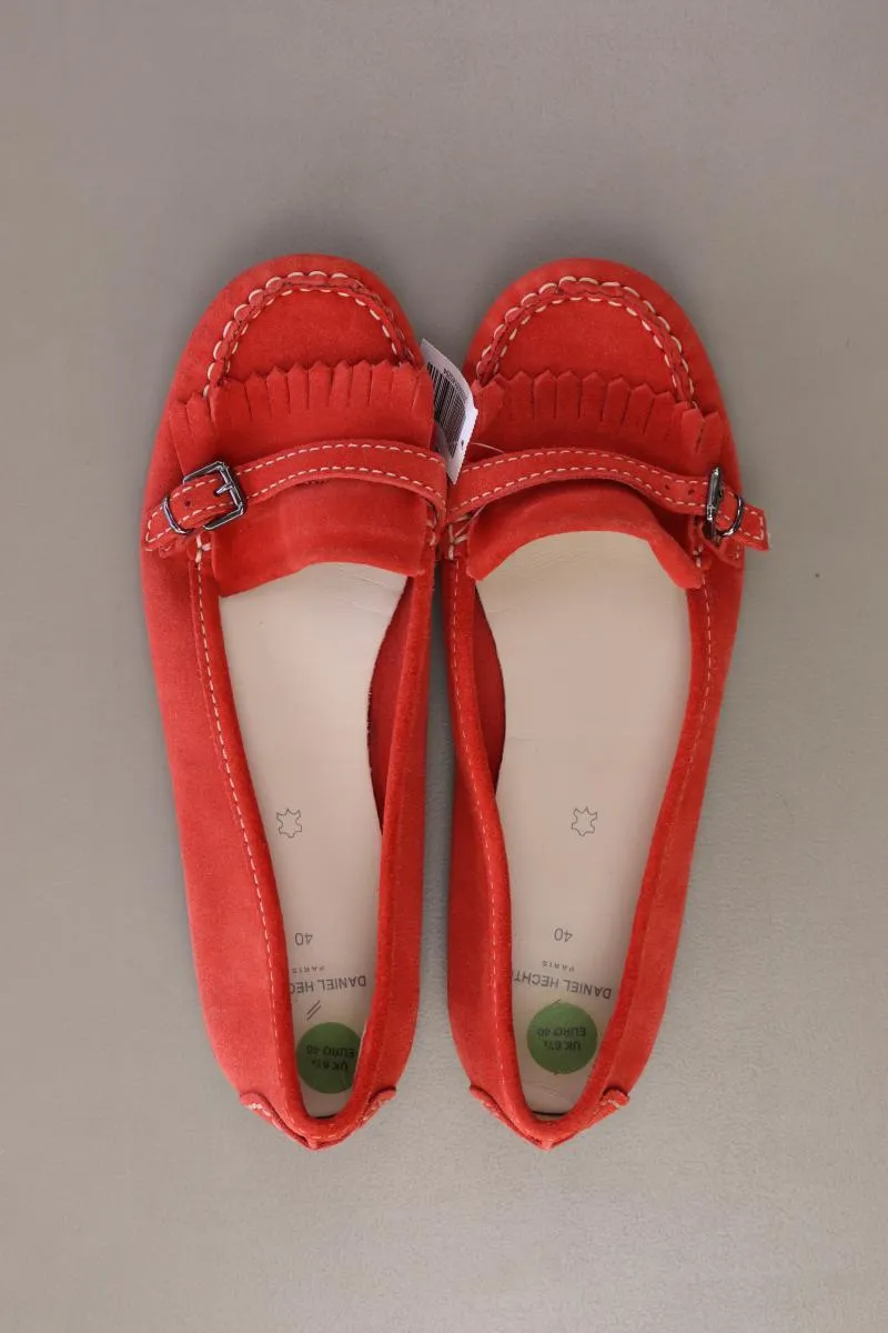 Daniel Hechter Mokassins Gr. 40 rot aus Leder