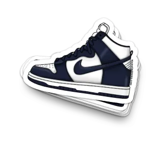 Dunk High "Championship Navy" Sneaker Sticker