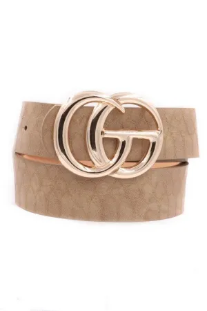 Faux Crocodile Faux leather belt