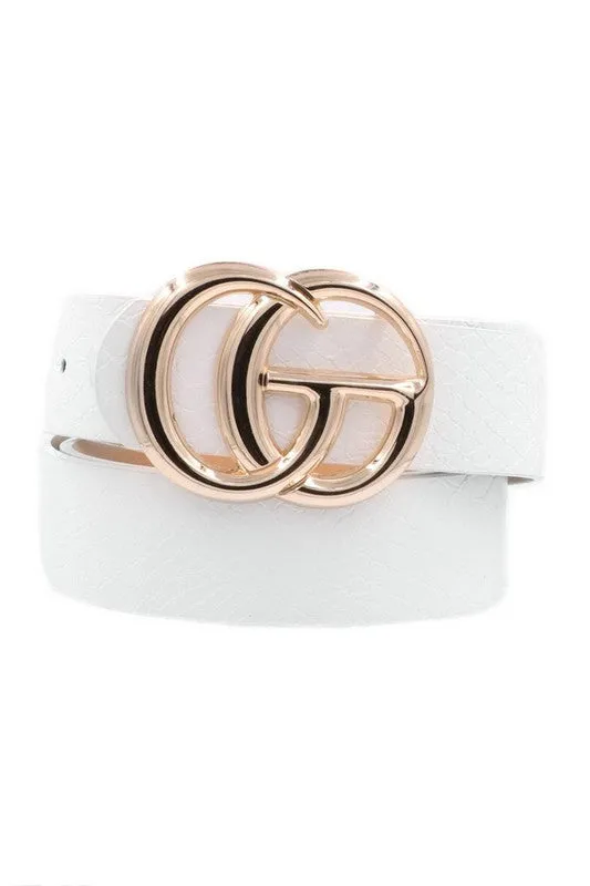 Faux Crocodile Faux leather belt