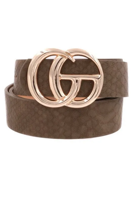 Faux Crocodile Faux leather belt