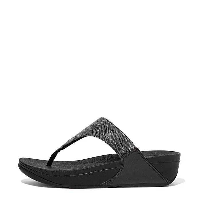 Fitflop Women's Lulu Glitz Toe Post Sandal