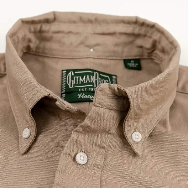 Gitman Vintage Tan Overdye Oxford