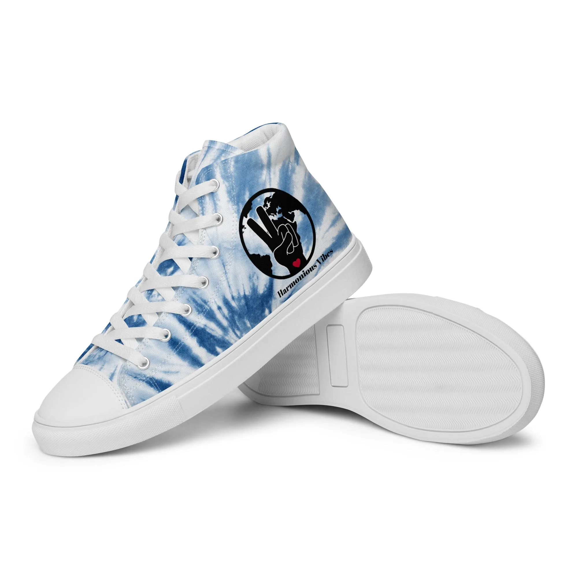 'HARMONIOUS VIBES TRUE BLUE 82"  Women’s high tops