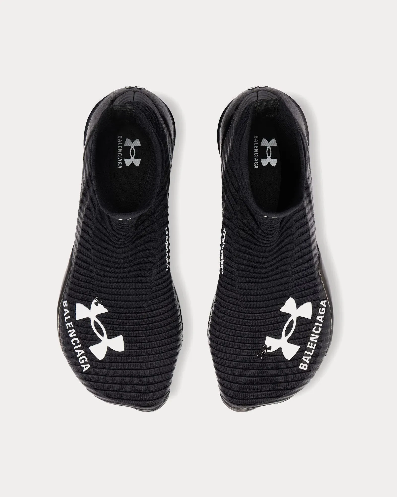 Hyper Black / White High Top Sneakers