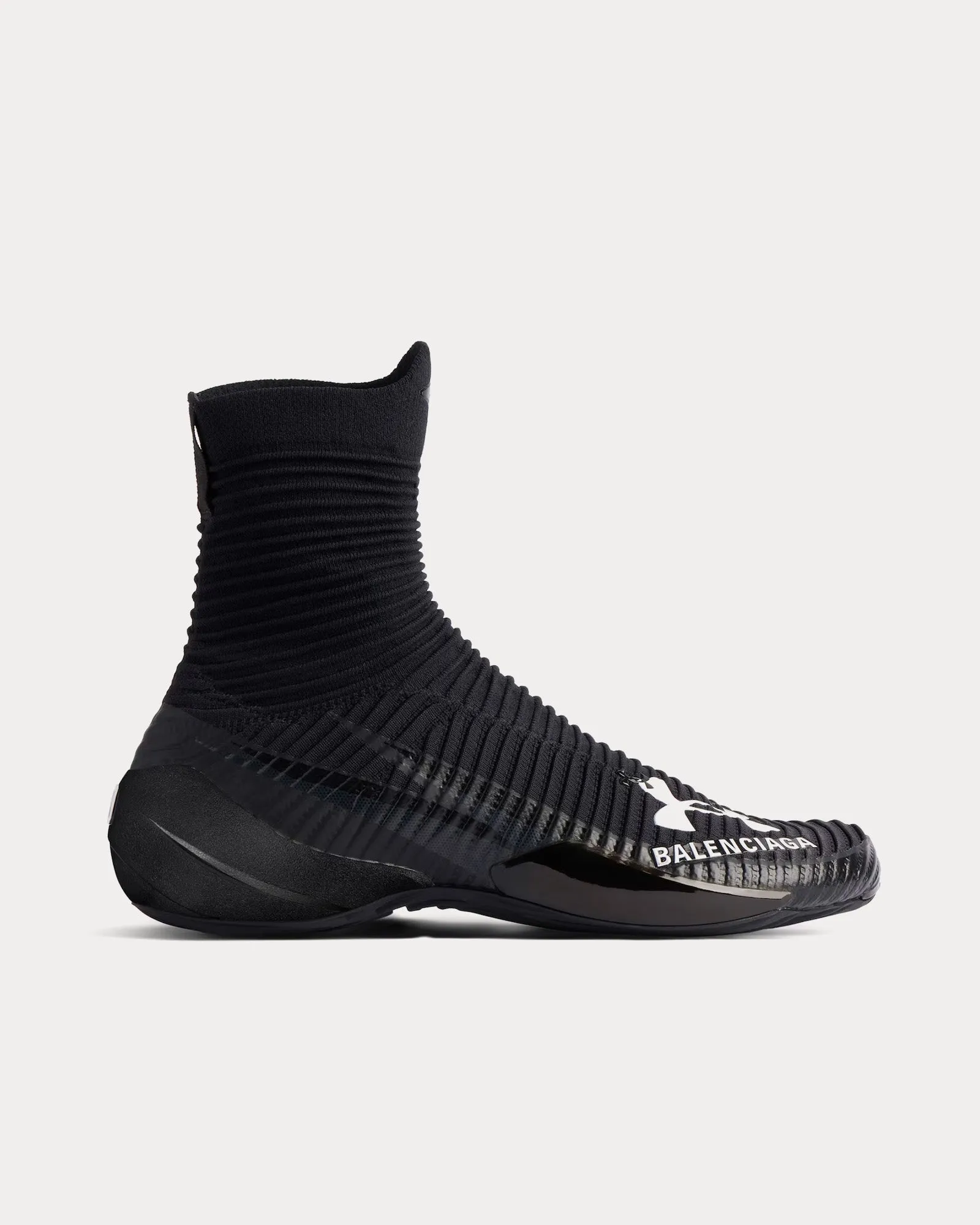 Hyper Black / White High Top Sneakers