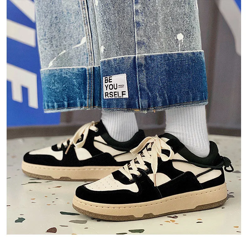 Jinquedai Summer Spring Trendy Cool Street Fashion Style Colour Collage Chic Skate Boarding Sneakers for Men Sporty Shoes for Men