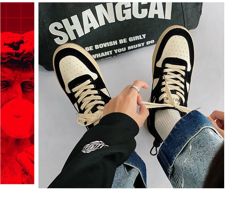 Jinquedai Summer Spring Trendy Cool Street Fashion Style Colour Collage Chic Skate Boarding Sneakers for Men Sporty Shoes for Men