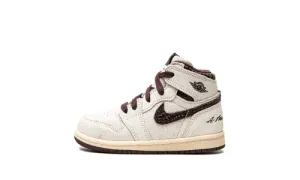 Jordan 1 Retro High OG SP A Ma Maniere Size 8C - Toddler DO7098-100 Sail/Burgundy