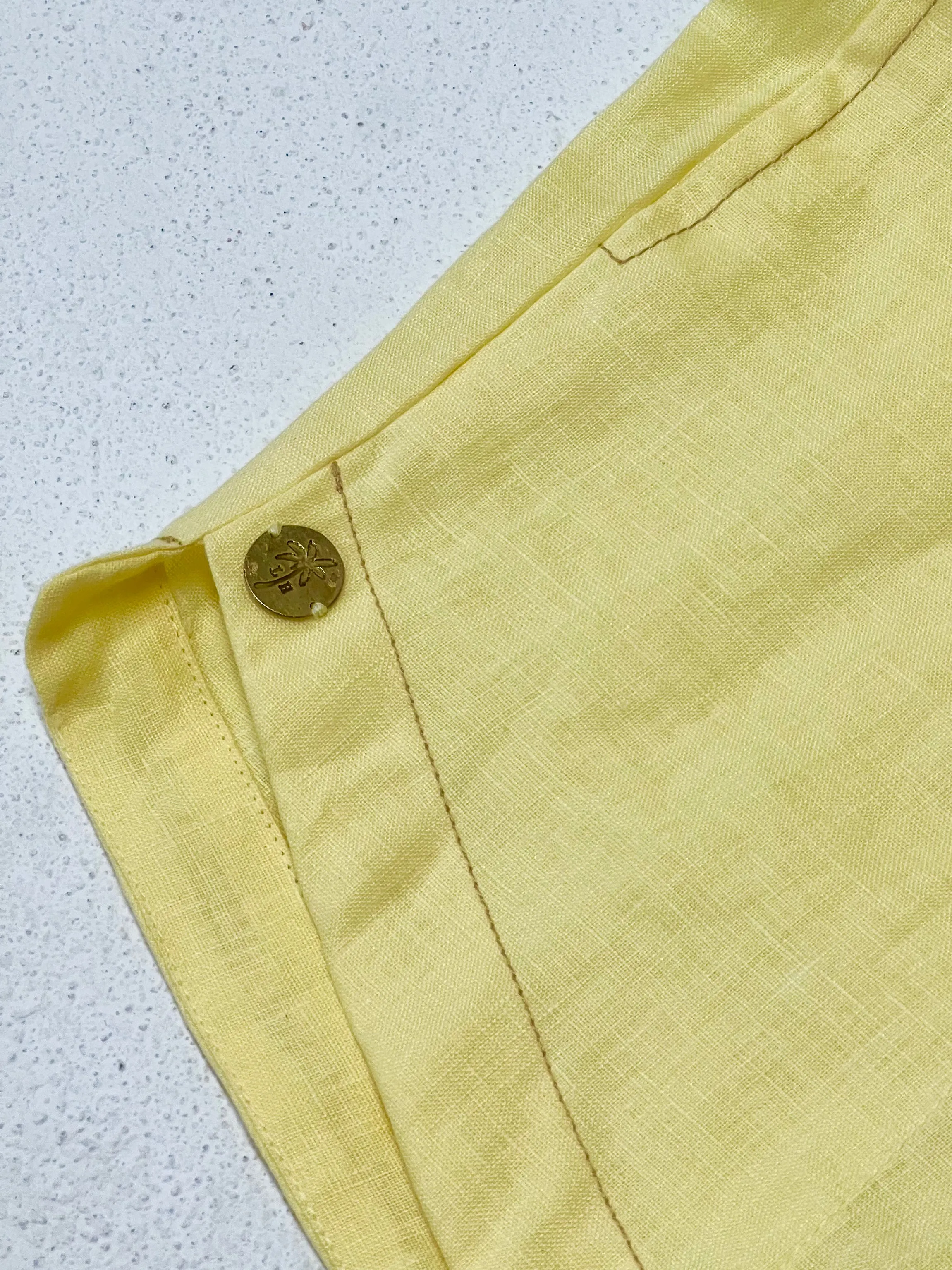 Juju Linen Playsuit - Limoncello