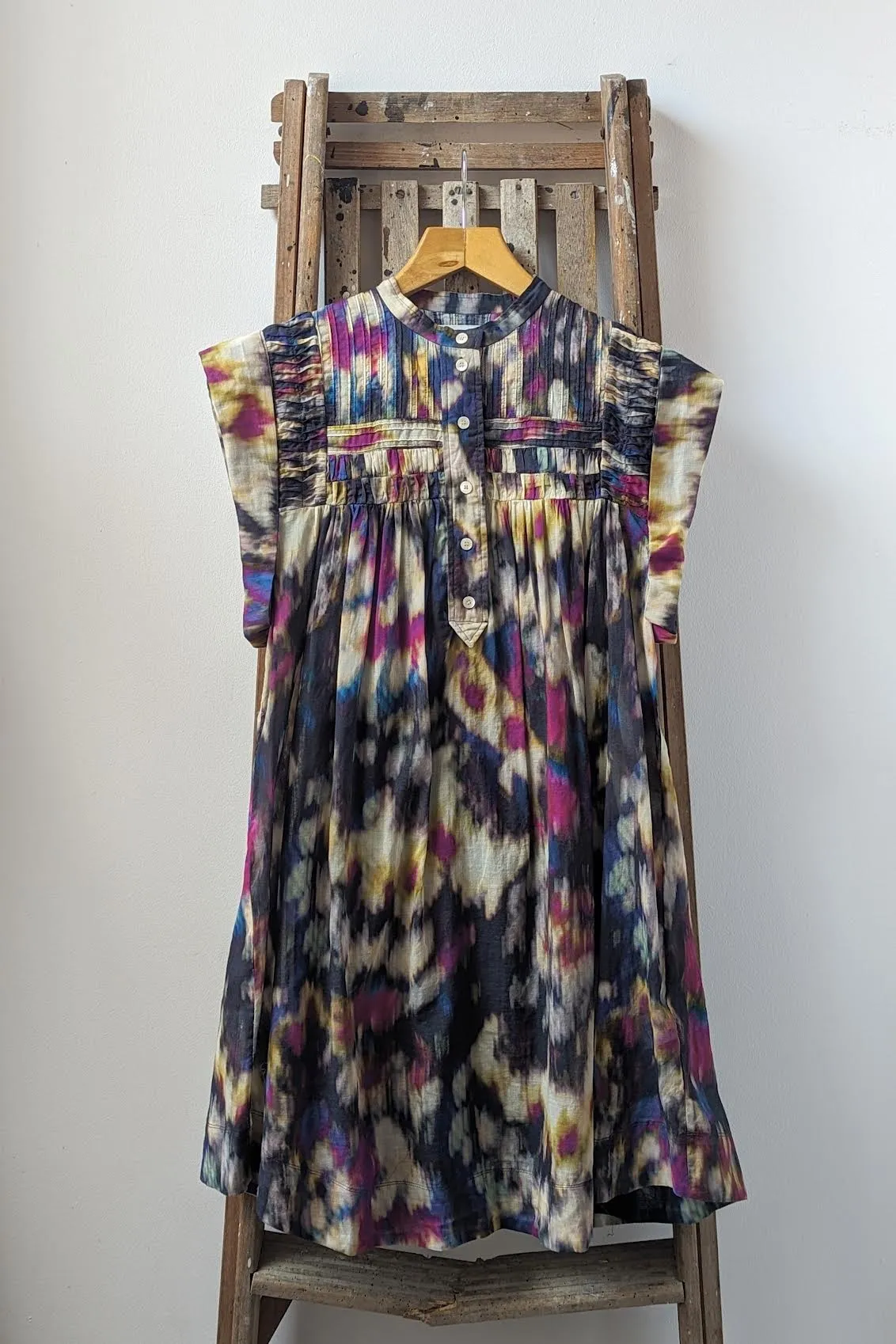 Leazali Ochre & Black Dress