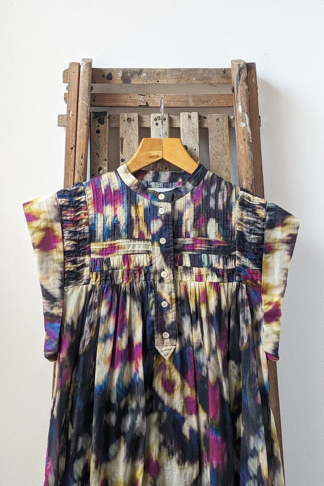 Leazali Ochre & Black Dress