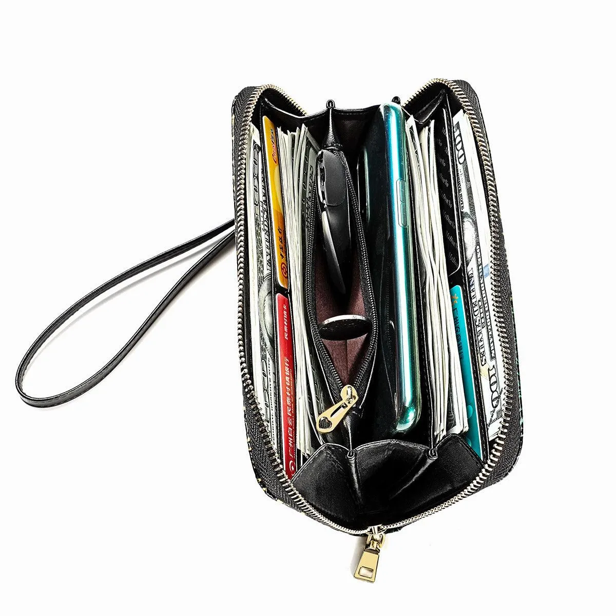 Long Men's Large-capacity Leather Wallet