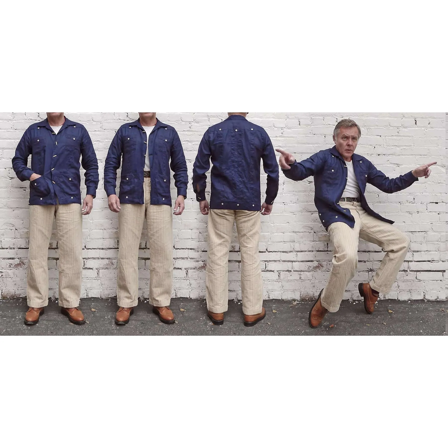 Meridana Shirt - Indigo Linen - Warehouse