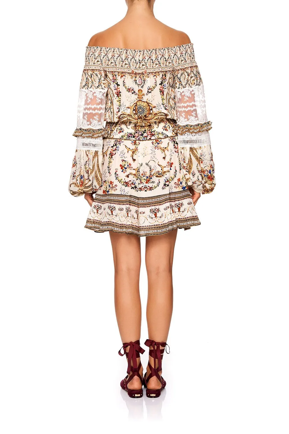Off Shoulder Short Dress- Olympe Ode