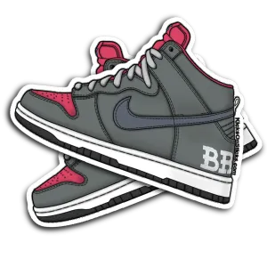 SB Dunk High "Brainwreck" Sneaker Sticker