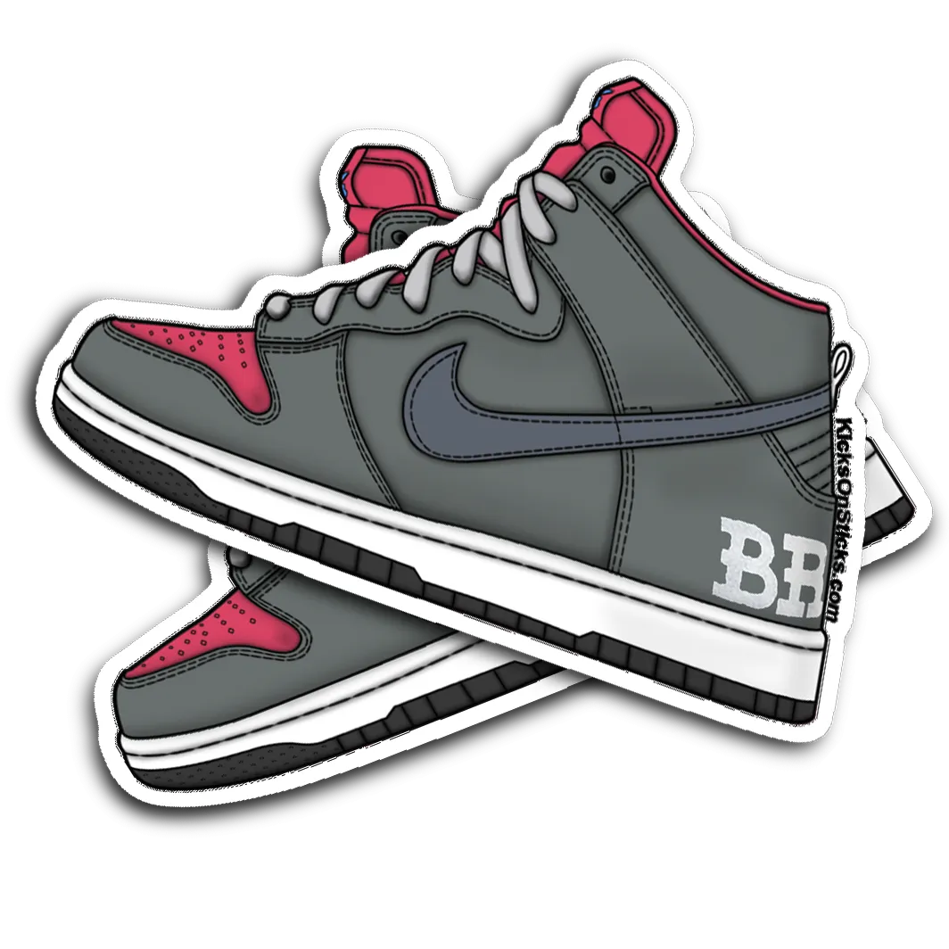SB Dunk High "Brainwreck" Sneaker Sticker