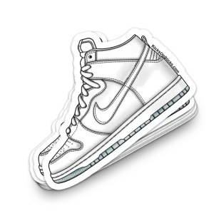 SB Dunk High "White Ice" Sneaker Sticker