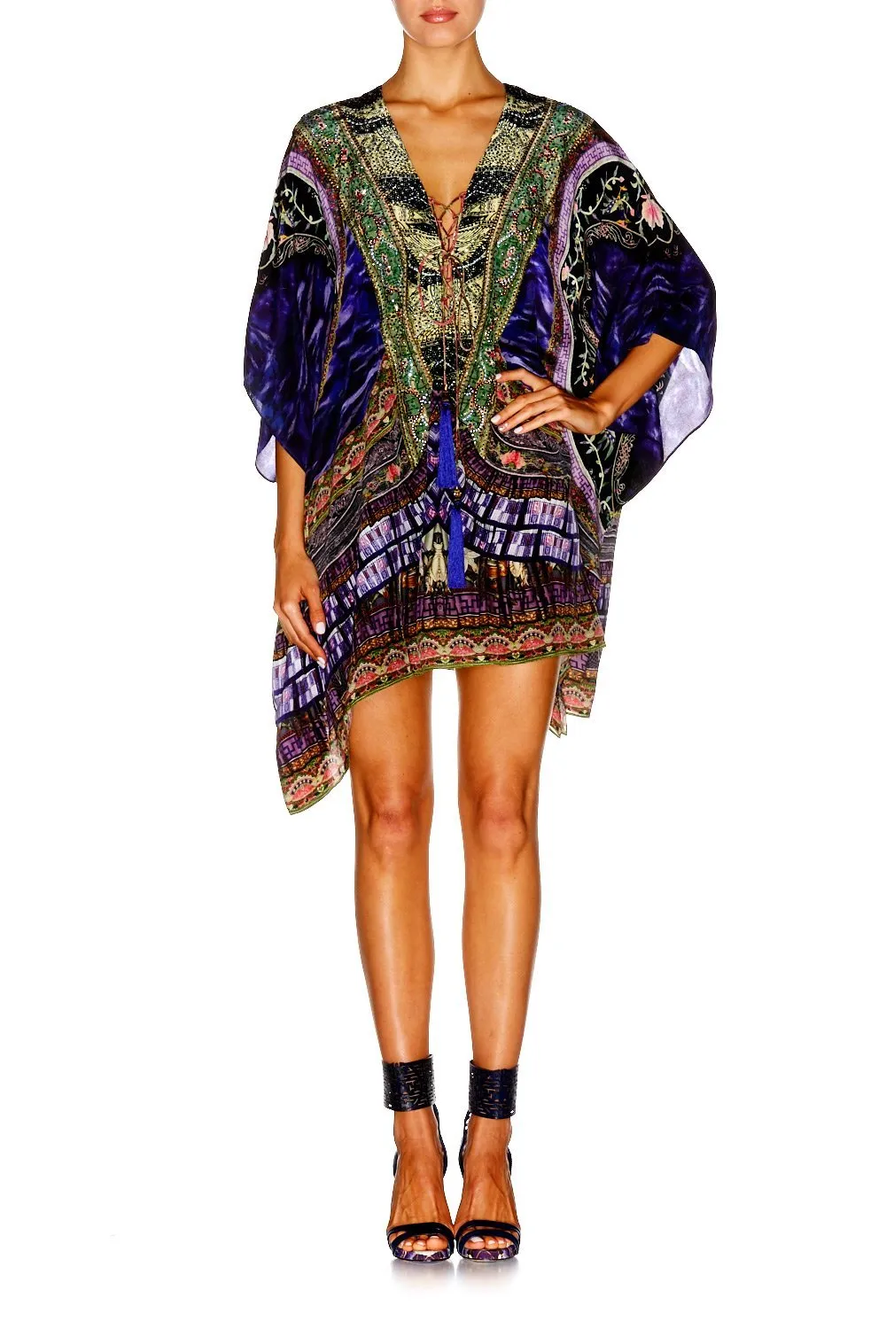 SHORT LACE UP KAFTAN THREADS THAT BIND US