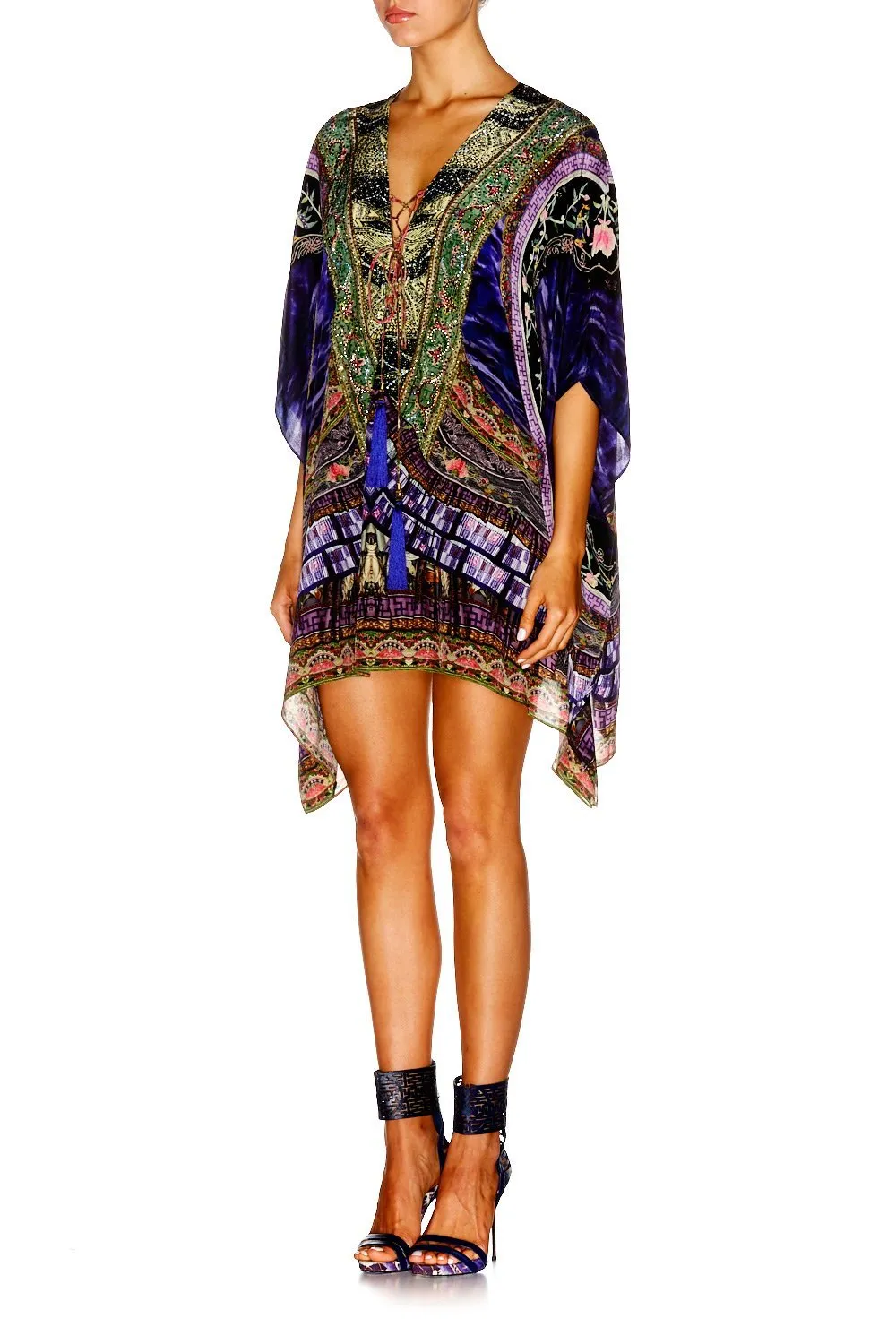 SHORT LACE UP KAFTAN THREADS THAT BIND US