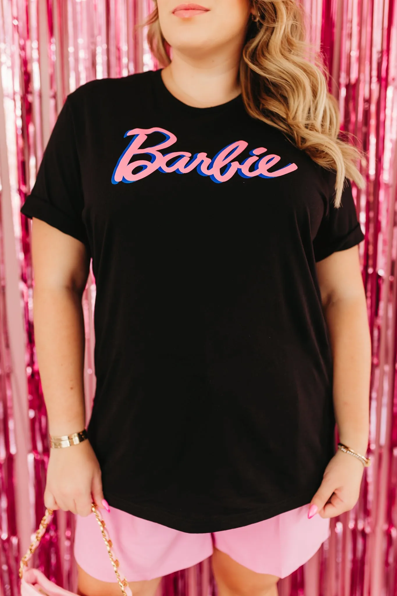 THE BARBIE SIGNATURE GRAPHIC TEE IN BLACK