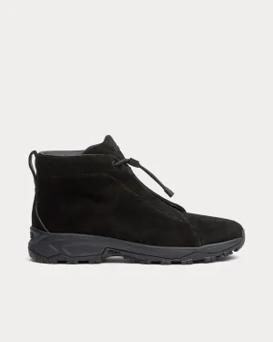 Triple Stitch Vetta Suede Black High Top Sneakers