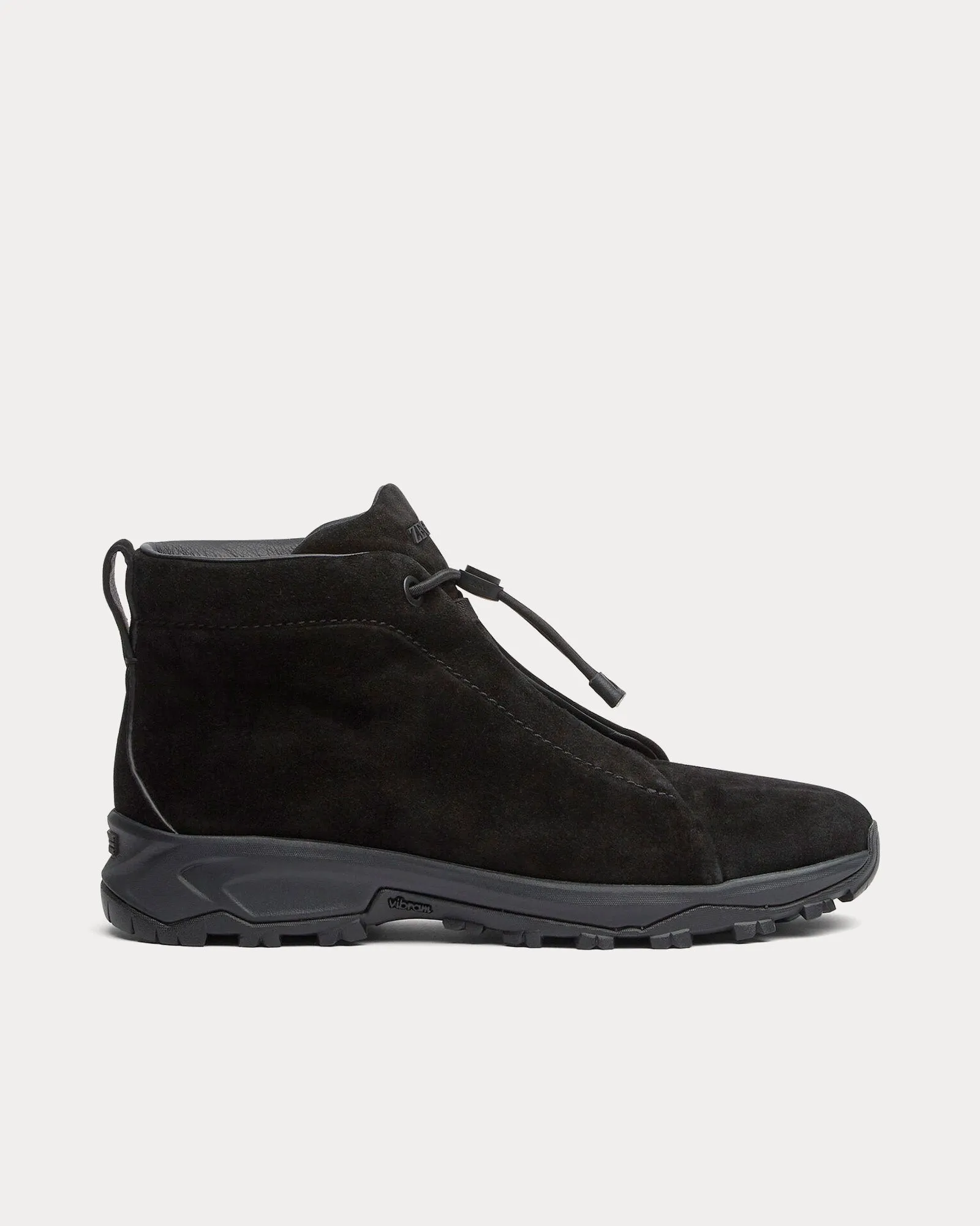Triple Stitch Vetta Suede Black High Top Sneakers