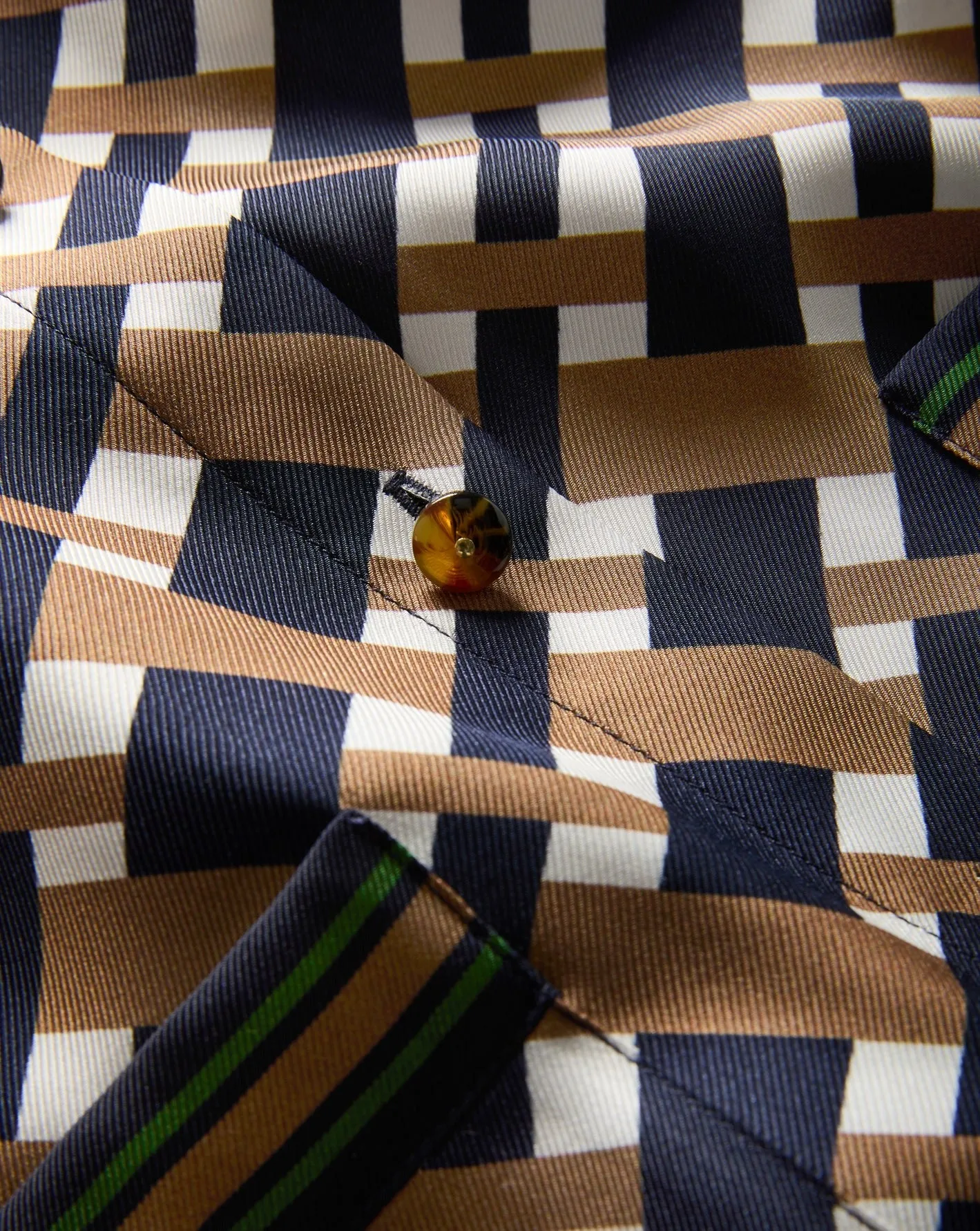 Veronica Beard Sumatra Dress in Navy/Acorn