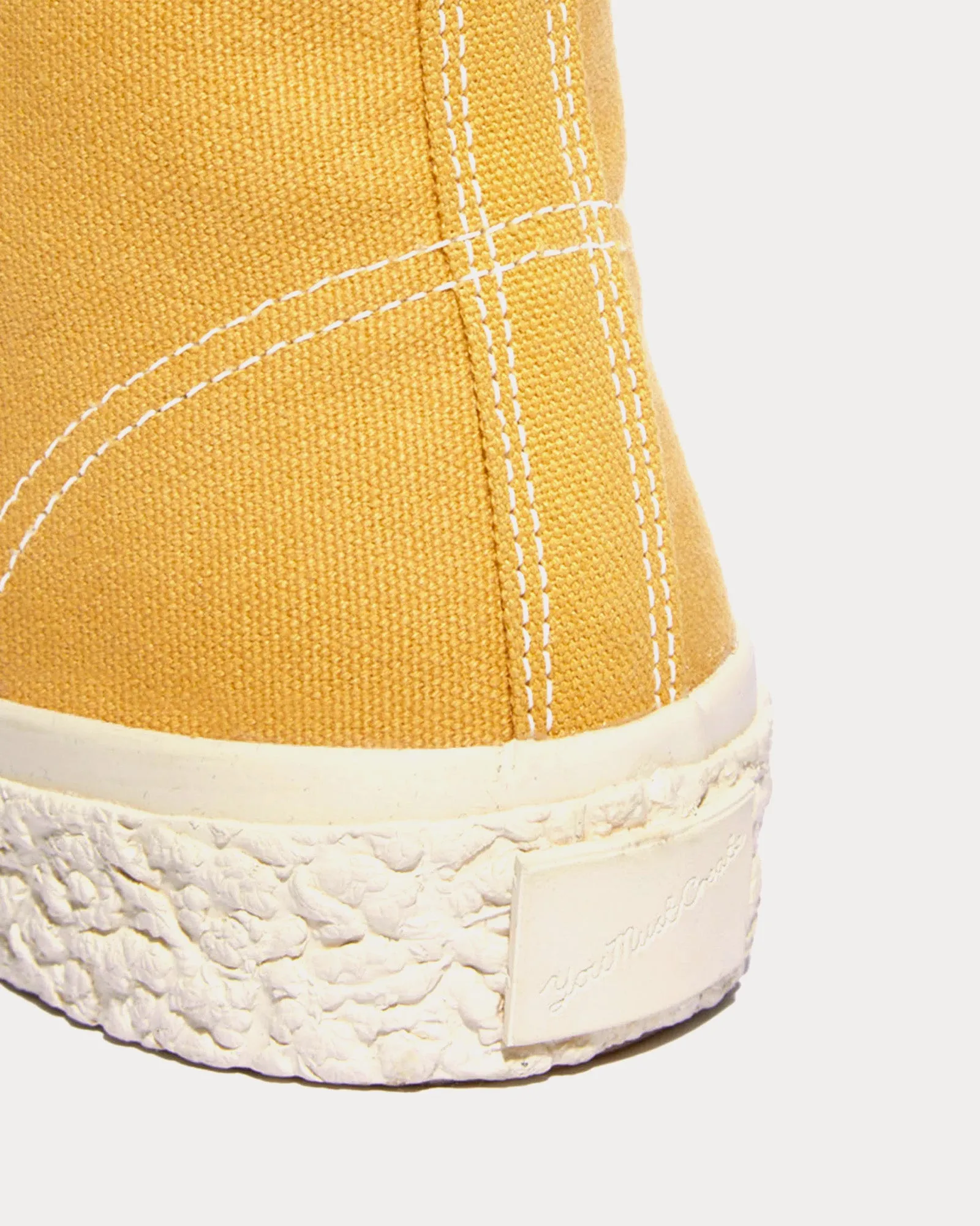 Vulcanised Yellow High Top Sneakers